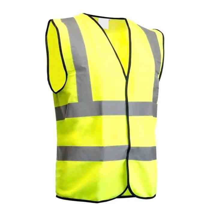 Hot Sales Summer Safety Practical Vest Long Length Breathable Mesh Fabric Zipper Closure Vintage Fluorescent Reflective Security