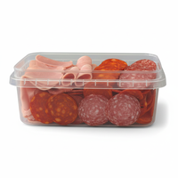 Boîte de rangement alimentaire moderne en plastique PP injecté pour cuisine, durable, anti-poussière, pour réfrigérateur et garde-manger