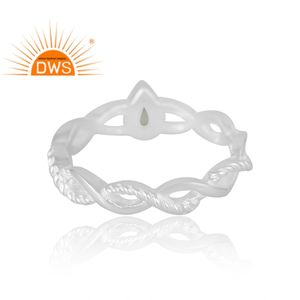 แหวนพลอยโอปอลจากเอธิโอเปียนธรรมชาติทำจากเงินสเตอร์ลิง925เหมาะสำหรับเป็นของขวัญสำหรับผู้หญิง - Product Image 2