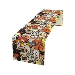 Nouvelle arrivée Matériau en coton doux de qualité supérieure Couleurs vives Impression personnalisée Chemin de table de mariage à vendre - Product Image 5