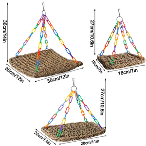 Hamaca para Reptiles ELEVE, Tejida Naturalmente en Tela Oxford, Impermeable y Ecológica, Columpio para Dragones Barbudos y Geckos, Decoración para Hábitat de Mascotas - Product Image 2
