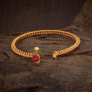 Silver Temple Kada 148601 Fashionable <b>Bangles</b> - Product Image 4