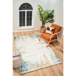 Tapis moderne multicolore Netline PR015 Perre, 60% viscose, 40% acrylique, pour chambre à coucher, bureau et chambre d'enfant, tapis Home Depot - Product Image 6