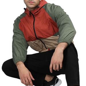 Veste coupe-vent pour homme, vente chaude, vêtements d'extérieur, nouveau design, respirante, couleurs contrastées, coupe-vent sur mesure 2026 - Product Image 2