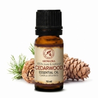 Aromatika Aceite Esencial de Cedro 100% Puro 10ml, Aromaterapia Natural, Compuesto de Aceite de Cupressus Funebris, Destilado al Vapor, Aroma Amaderado