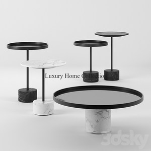 Pipe de couleur dorée faite dernière arrivée table basse avec dessus en marbre forme ronde grande taille fournitures robustes en métal de haute qualité - Product Image 5