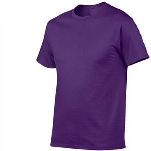 T-shirt à manches courtes ajusté à col rond en coton 100% 160 GSM personnalisé OEM en couleur unie, grande taille pour le sport - Product Image 2