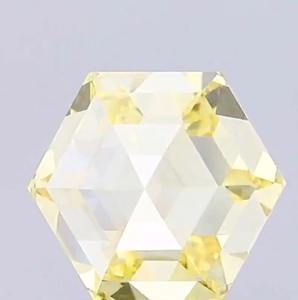 Diamante Cultivado en Laboratorio de Forma Hexagonal Amarillo Intenso de Tendencia, para la Fabricación de Joyas, Piedras Sueltas de Color Fantasía a Precio de Mayoreo - Product Image 4