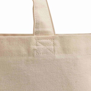 Sac fourre-tout en coton de taille moyenne, prêt à l'emploi, durable, écologique, avec impression personnalisée de lettres, en toile et matériau PP, pour usage quotidien - Product Image 5