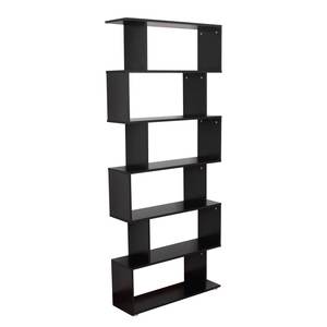 HOMCOM Librería de madera de diseño 80x24x191cm Negro - Product Image 1
