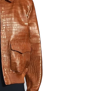 Blouson en cuir bomber streetwear pour hommes, élégant, fabriqué au Pakistan, vestes en cuir pour hommes, cuir véritable, tendance - Product Image 2