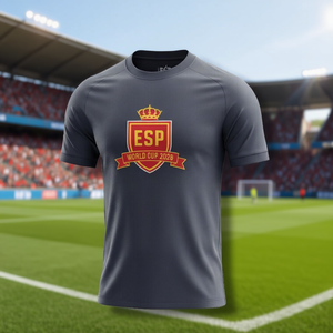 Maglietta Unisex per Tifosi di Calcio Spagna 2026 WC, Rossa e Gialla con Grafica, Top per il Giorno della Partita, Regalo per Uomini e Donne - Product Image 3