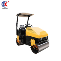 Compacteur de rouleau de route d'asphalte vibrant à double tambour minimum de 2 tonnes moteur Changchai pour un pavage efficace des routes