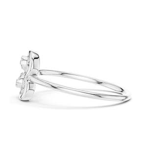 Bague en or 18 carats, 14 carats, 10 carats et argent 925 avec diamant de laboratoire rond brillant de 0,104 carats, clarté VVS-VS EF, cultivé par CVD, pour femme - Product Image 6