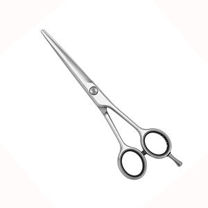 Tijeras de peluquero de corte de pelo de acero inoxidable de salón profesional de alta calidad con reposapiés - Product Image 1