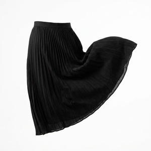 Jupe plissée midi pour femme, plissée accordéon classique, jupe décontractée, fabrication OEM ODM, vente en gros, marque privée - Product Image 3