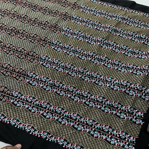 Telas bordadas de encaje con ojales blancos de algodón tela bordada para vestido - Product Image 2