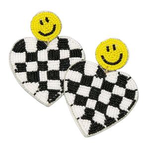 เครื่องประดับแฟชั่นเมล็ดลูกปัดปักชาติพันธุ์ต่างหูหมั้นแต่งงานจากอินเดียทำด้วยมือหลากสีสำหรับผู้หญิงและเด็กผู้หญิง - Product Image 2