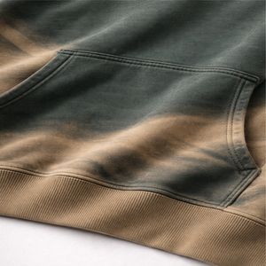 เสื้อฮู้ดดี้ผ้าฟลีซโอเวอร์ไซส์ รุ่นใหม่ล่าสุด ผ้าฝ้าย 100% ซักฟอกแบบดิสเทรส สไตล์วินเทจ ระบายอากาศได้ดี แห้งเร็ว เหมาะสำหรับฤดูหนาว สีซีดแบบฟอกด้วยกรด - Product Image 4