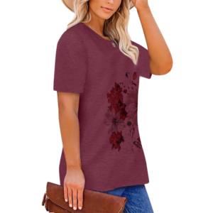Camiseta informal estampada de gran tamaño para mujer, tendencia de verano, recién llegado, camisas transpirables hechas a medida para mujer, camisetas para niñas - Product Image 1