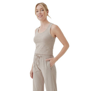 Débardeur moulant personnalisé pour femmes en gros Nouvelle mode Tops d'été sans manches pour Yoga Gym Sportswear Usage quotidien - Product Image 4