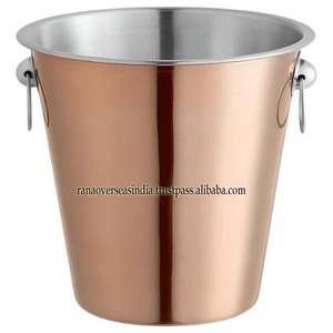 Seau à glace décoratif en métal cuivré de haute qualité de conception classique de qualité supérieure pour des bouteilles au bon prix du fournisseur de confiance - Product Image 6