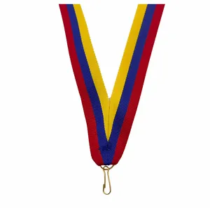 奖牌丝带哥伦比亚国旗彩色丝带带钩奖牌挂绳