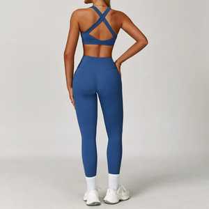 2025 meilleur nouveau costume de sport de yoga de gymnastique pour femmes XS avec logo personnalisé sur la taille avant pour les vêtements d'entraînement Fitness - Product Image 2