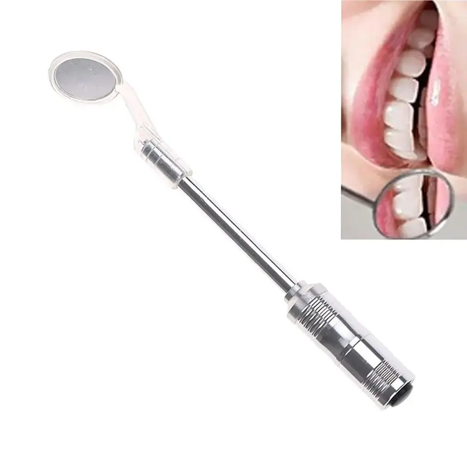 Dental Clinic Tools Magnifying Glass Mouth Mirror Mouth Mirror Hollow Handle Teeth Cleaning Inspection Examination