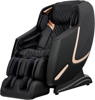 Fauteuil de massage complet par gravité, grand format, avec points de massage Shiatsu, inclinaison, modes de chauffage lombaire et mollets, compression d'air, Bluetooth