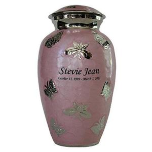 Funeral Supplier Metal Cremation <b>Urn</b> Butterfly Design Handicraft <b>Large</b> Adult <b>Urns</b> Keepsake Burial Ashes Customizable Italic <b>Urn</b> - Product Image 1