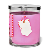 Bougie artisanale Bellini Pêche en pot de verre, gel parfumé longue durée, support de bougie en verre, parfum d'ambiance Orange