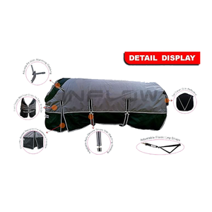 Tapis polaire chaud pour chevaux Tapis polaire personnalisé pour chevaux Couverture d'équitation de bonne qualité Respirant et imperméable - Product Image 5