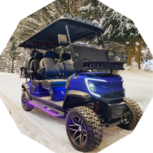 รถเข็นกอล์ฟไฟฟ้าแบบยกแบตเตอรี่ลิเธียมอัจฉริยะ6ที่นั่ง - Product Image 2