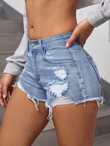 shorts for women Women's High-<b>Waist</b> Sporty Short <b>with</b> <b>Elastic</b> <b>Waist</b> Breathable Hot Pattern Shorts <b>Skirts</b> Plain Dyed Colored-Wash - Product Image 2