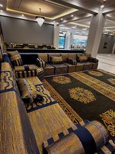 ที่นั่งพื้นแบบตะวันออก โซฟาสไตล์ชาติพันธุ์ โซฟาแบบอาหรับมาจลิส โซฟาสไตล์ออตโตมัน ชุดโซฟาแบบอาหรับ ชุดโซฟาแบบจัลซา ที่นั่งพื้นแบบตะวันออกสุดหรู - Product Image 4