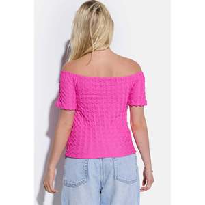 Blusa de tela crepé con hombros descubiertos - Product Image 5