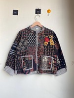 Chaqueta de Algodón Hecha a Mano en India, Chaqueta Acolchada, Nuevo Estilo, Chaqueta de Algodón Reversible, Abrigo Bohemio para Mujer, Regalo para Ella
