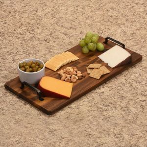 Bandeja de servicio de madera recuperada diseño ecológico atractivo rústico Estilo de vida sostenible Decoración de cocina uso funcional - Product Image 4
