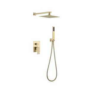 Ensemble de robinetterie de <span class=keywords><strong>douche</strong></span> de luxe à poignée unique en acier inoxydable, design encastré avec douchette à main pour projets haut de gamme - Product Image 2