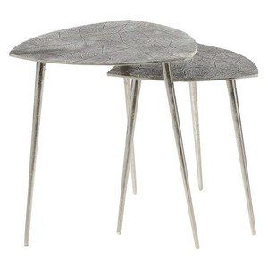 Aluminum <b>Side</b> <b>Table</b> with a Minimalist Design That Complements <b>Industrial</b>-style Home Interiors Beautifully - Product Image 1