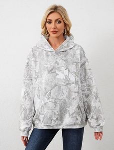 Vente en gros de sweat à capuche personnalisé épais pour femmes 400GSM French Terry à épaules tombantes nouvelle mode Real Tree Camo Design - Product Image 4