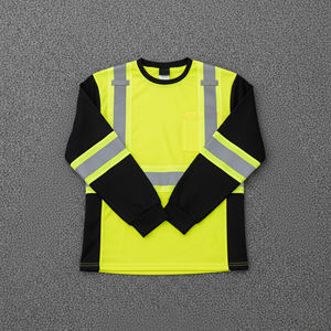 T-shirt de travail haute visibilité en polyester imperméable certifié ANSI Classe 2 EN ISO 20471 avec LED réfléchissante Flash 2 – Vente en gros - Product Image 5