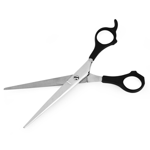 Lame droite en acier inoxydable de qualité supérieure, poignée en plastique, ciseaux de toilettage pour chiens de compagnie, ciseaux droits, Logo personnalisé - Product Image 6