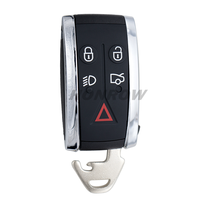 Pour Jaguar, clé à distance intelligente à 5 boutons avec PCF7953A 433MHZ FSK pour JAGUAR XF XFR XK XKR 2009-2013 FCC ID : KR55WK49244