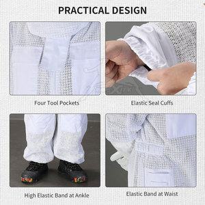 Traje de apicultura hecho en Pakistán MOQ bajo Traje de apicultura de alta calidad Último diseño Traje de apicultura para adultos Traje de Apicultura - Product Image 5