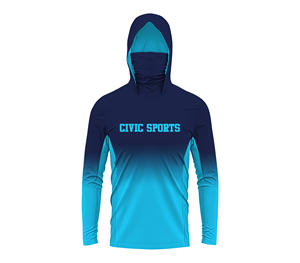 เสื้อยืดแขนยาวพิมพ์ลายพิมพ์ซับลิเมชันชุดตกปลาแห้งเร็วงานออกแบบได้ตามต้องการ - Product Image 1