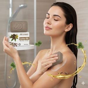 Savon à l'huile de ricin naturelle, nettoyant doux aux propriétés adoucissantes pour la peau, OEM - Product Image 2