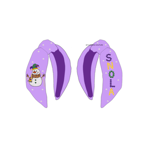 Serre-tête festif brodé à la main avec perles et nœuds, accessoire de cheveux fantaisie pour le Mardi Gras 2026 – Vente en gros - Product Image 6