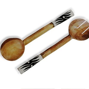 Accesorios de Cocina en Oferta, Juego de Servidores de Ensalada de Acacia, Ecológicos, Aptos para Lavavajillas, Utensilios para Ensalada, Hechos en India - Product Image 3